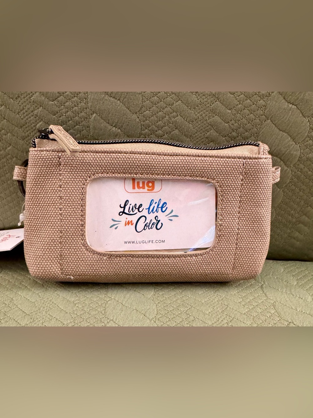 Lug Metro XL ID Pouch in Sand NWT